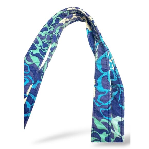 Vera Bradley Blue Floral Quilted Weekender Diaper Bag Tote with Removable Strap - Picture 10 of 11